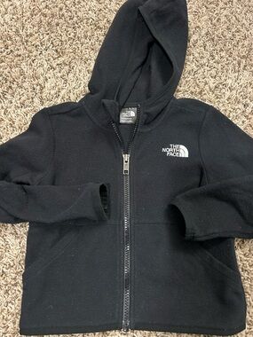 The North Face Kids Black Full-Zip Hooded Fleece
